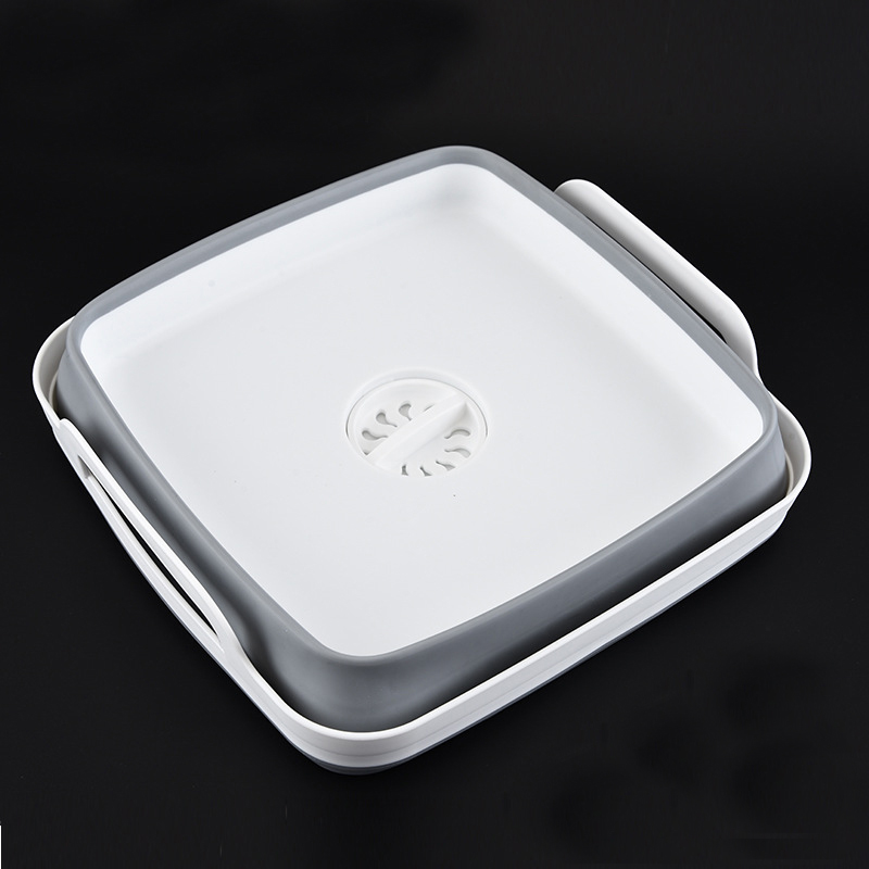 Kreatywny żel krzemionkowy chowany składany zlew umywalka wielofunkcyjny kosz asfaltowy kuchnia owoce i warzywa otrzymują kosz