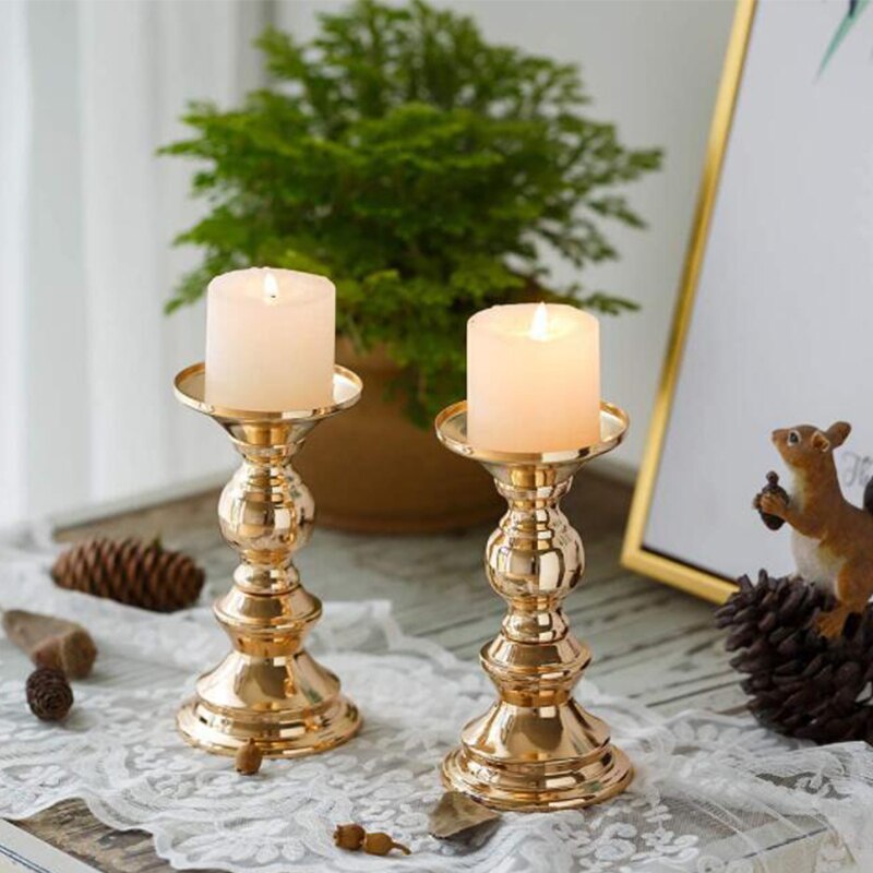 Metal Candle Holders Flowers Vase Candlestick Centerpieces Road Lead Candelabra Centerpieces Wedding Porps Christmas Decoration