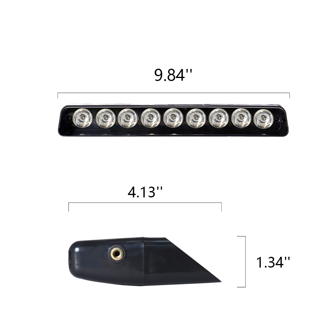 S1 9 luces LED de advertencia para coche, linternas estroboscópicas, indicador de salpicadero de emergencia, 12V, Ultra brillante, rojo, azul, amarillo y blanco