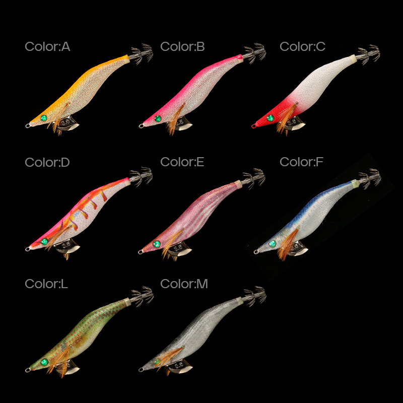 LETOYO 3.5# 3.0# 2.5# Cebo de calamar que se hunde Cebo de calamar luminoso Cebo de pesca artificial EGING Para Señuelo de pulpo Webfoot Pesca de Sepia Oficinalis EGI Señuelo de pesca en el mar