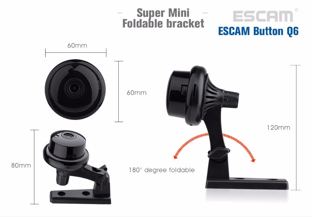 ESCAM 720 P Draadloze WIFI Babyfoon IR Nachtzicht Twee Weg Intercom