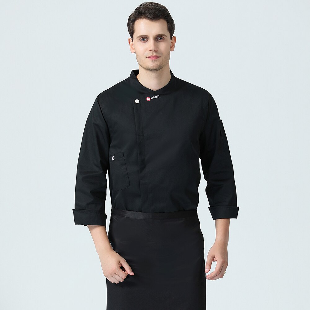 Professional Chef Coat Long Sleeve Work Uniform - View #6