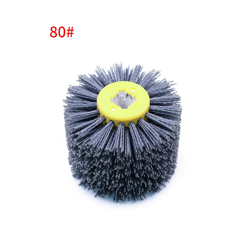 Nylon Abrasive Wire Drum Polishing Wheel Electric Brush For Woodworking Metalworking P80/120/180/240/320/600: 80 Mesh