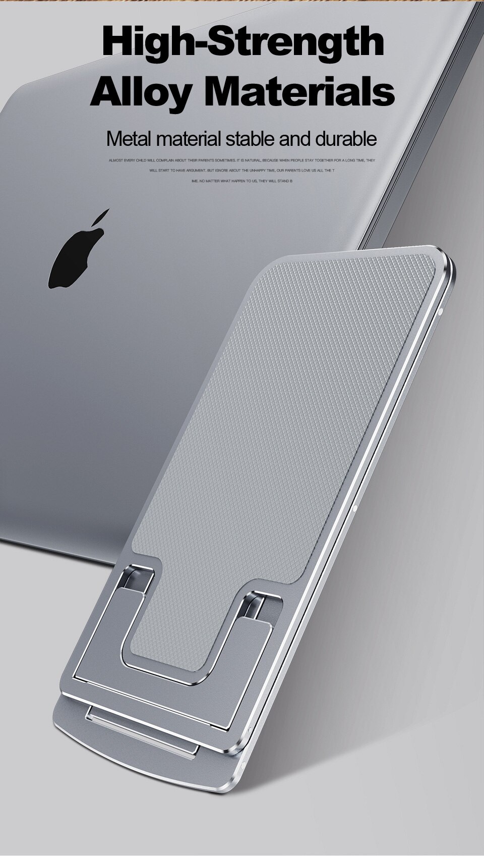 Soporte de escritorio Universal ajustable de Metal para teléfono, soporte delgado para IPhone 12 ProMax, Xiaomi, tableta