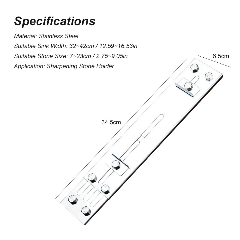 Säädettävä altaan päälle teroituskivipidike sisäänvedettävä liukumaton hankakivi altaan silta sopii 12.2in to 15.74in keittiön tiskialtaan telineeseen