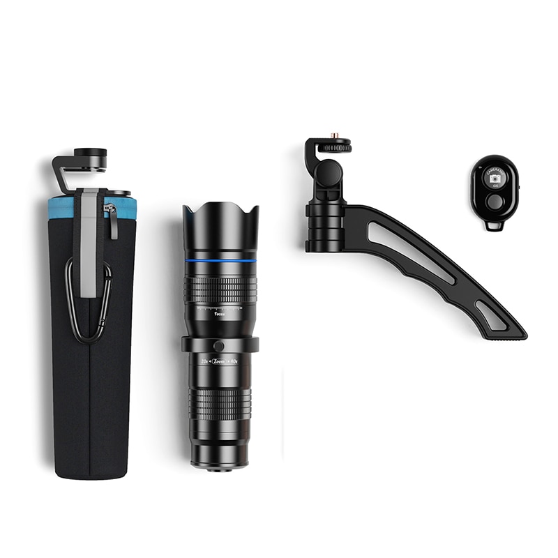 APEXEL HD Metal 20-40 veces Zoom telescopio teleobjetivo lente Monocular lente de cámara de teléfono móvil con Control remoto