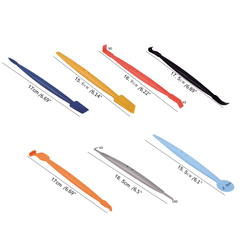 Car Wrap Stick Magnet Micro Squeegee with Wrap Slip Cut Clipper Different Hardness Vinyl Wrap Film Tool