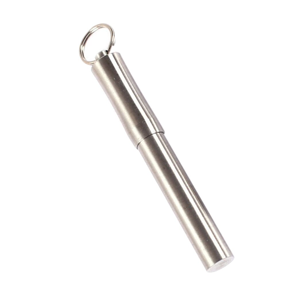 Stainless Steel Waterproof Portable Toothpick Holder Travel Toothpick Storage Tube Titanium Alloy Toothpicks