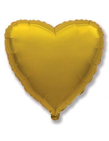 Ballon Hart 23cm Gold-Foil Polyamide-F202500O