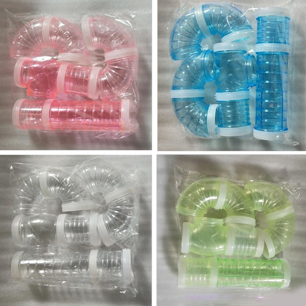 Bricolage u-type ligne de tuyau en plastique Tube formation jouant connecté Tunnel externe jouets pour petit Animal Hamster Cage Hamster Sports