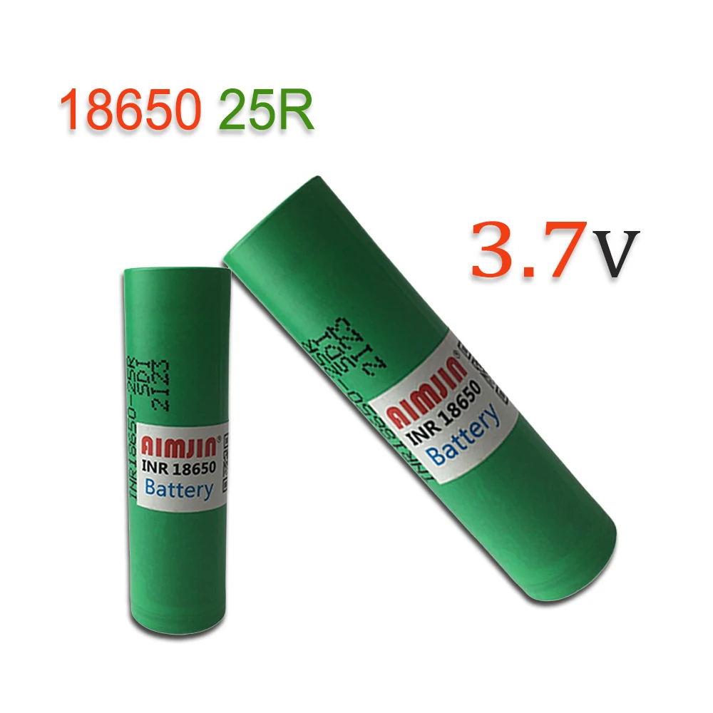 Akumulator 18650 25R 3,7 V 2500 mAh z ładowarką USB, odpowiedni do naszych zabawek 18650, narzędzi, baterii do latarek itp.