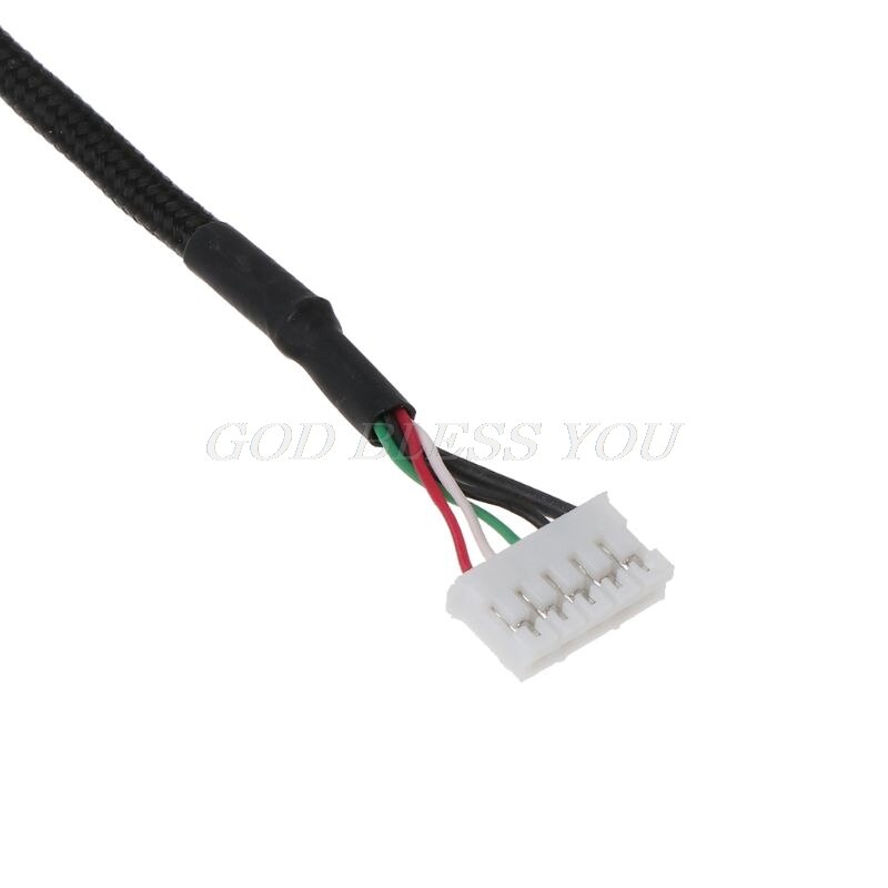 Slitesterk nylon flettet linje usb musekabel erstatningskabel for razer deathadder elite kablet gaming mus erstatningskabel