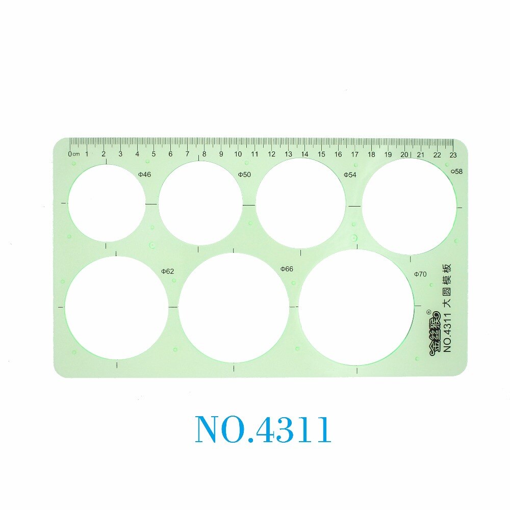 Circle Drawing Template Large and Small Circles Template Total (22+7) sizes Circles No.4303 No.4311