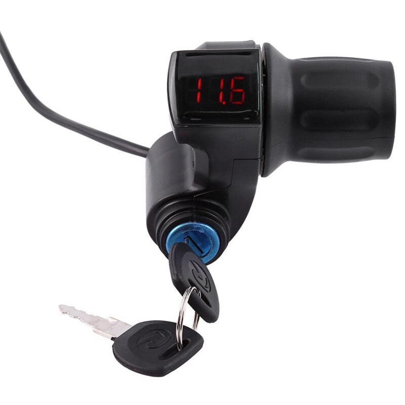 Electric Bike Switch Half Wrist Throttle Grip with Led Display