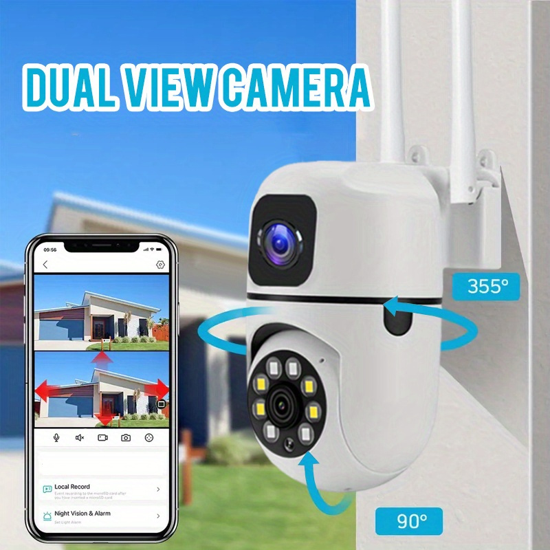 Caméra de sécurité domestique à double objectif 6MP, application YI IOT, Wifi 2.4GHz, Vision nocturne couleur, Audio bidirectionnel, vidéosurveillance PTZ