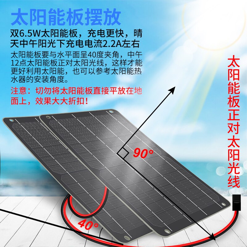 Solar panels can charge mobile phones Photovoltaic power generation system