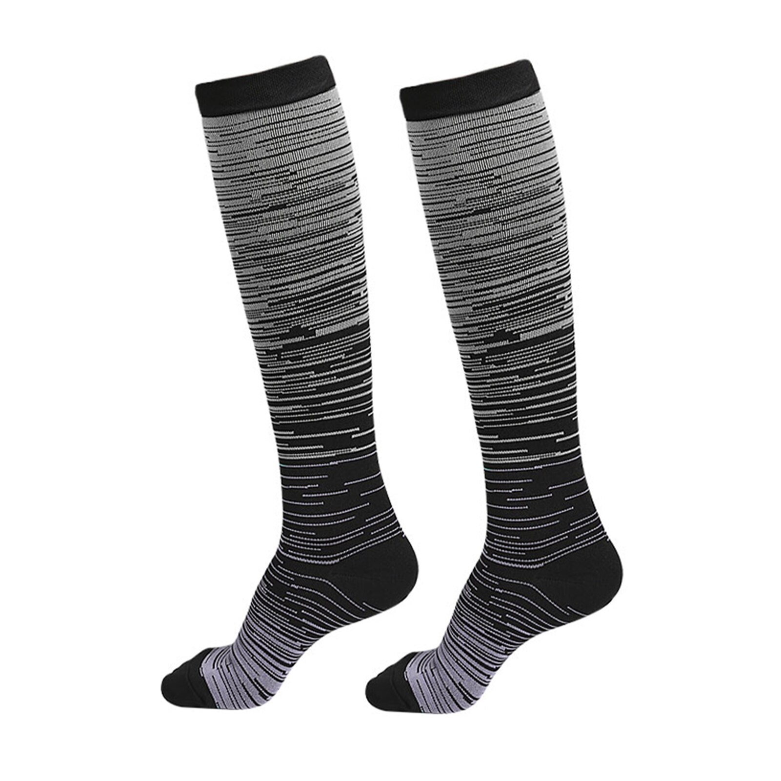 Winter warme skisokken dames dikke thermische sport snowboard voetbal fietsen skiën paardrijden basketbal wandelen compressiekous: Wit 1 paar / L-xl