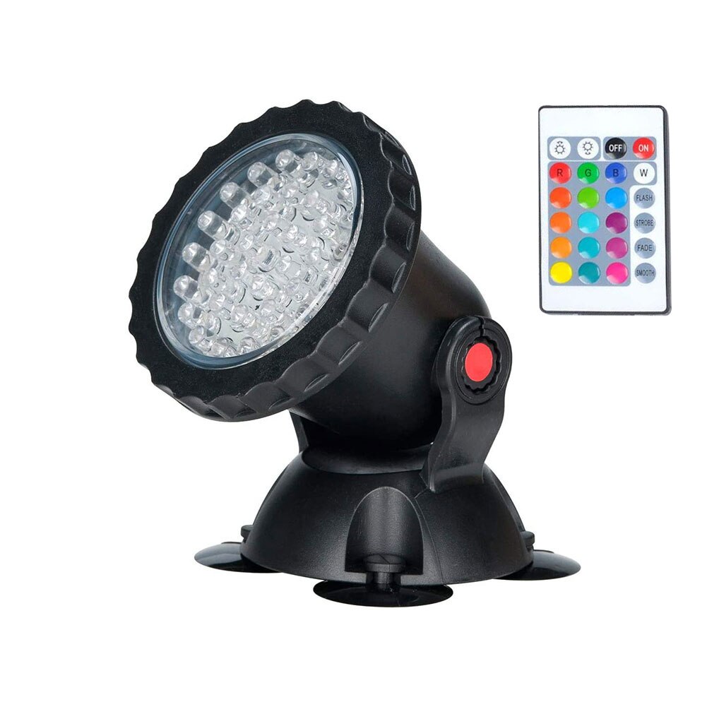 Led Onderwater Spot Verlichting Waterdichte Lamp Rgb 36Leds Onderwater Spot Light Zwembad Fonteinen Vijver Water Tuin Aquarium: 1 bulb EU