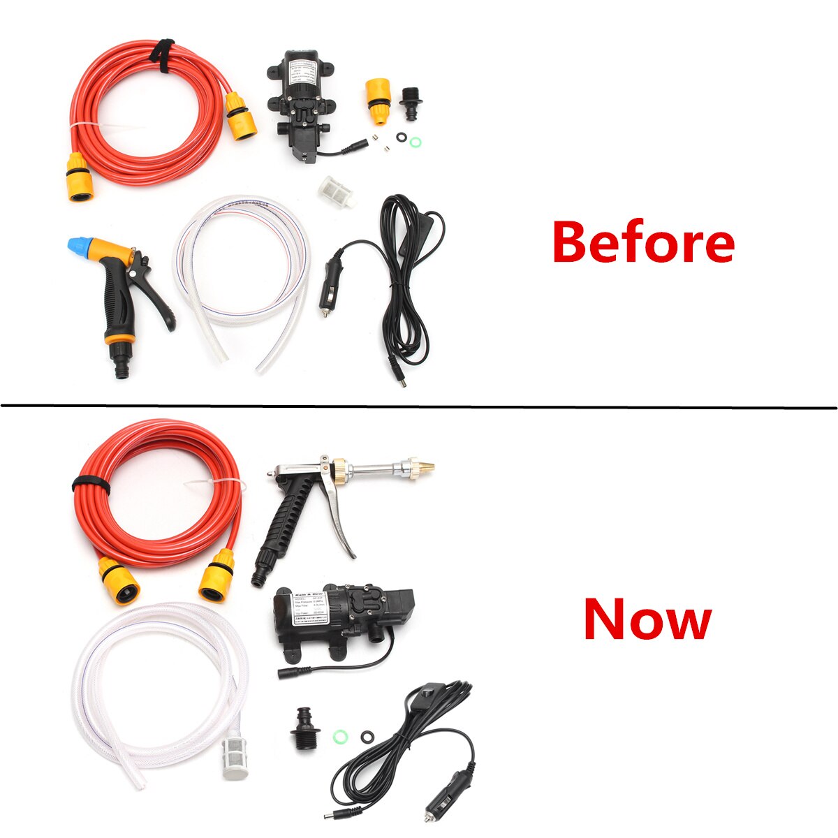 DC 12V 65W Household Portable High Pressure Mini Car Washer Cleaner Water Wash Pump Sprayer Kit Tool Car Washing Machine