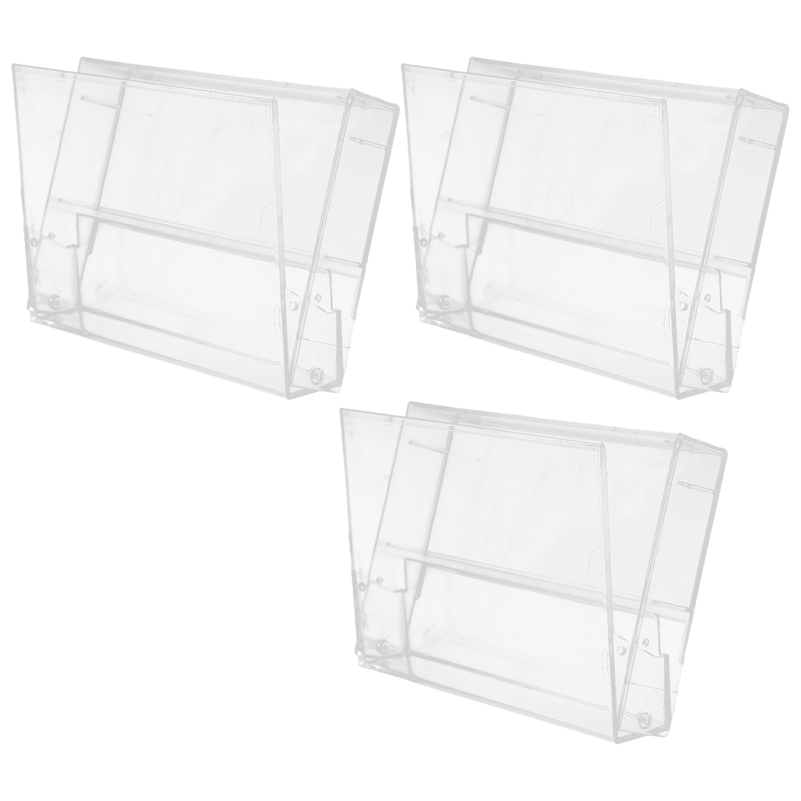 3 Pcs Tape Cartridge Cases for Stereo Tuners Cassette Holder Adhesive Pp Cajas Transparentes Boxes