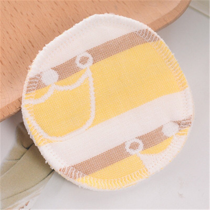 10 Stuks Herbruikbare Borst Pad Nursing Pads Voor Mum Wasbare Waterdicht Zwangere 9 Cm, 12 Lagen Van Gaas Materiaal Katoen