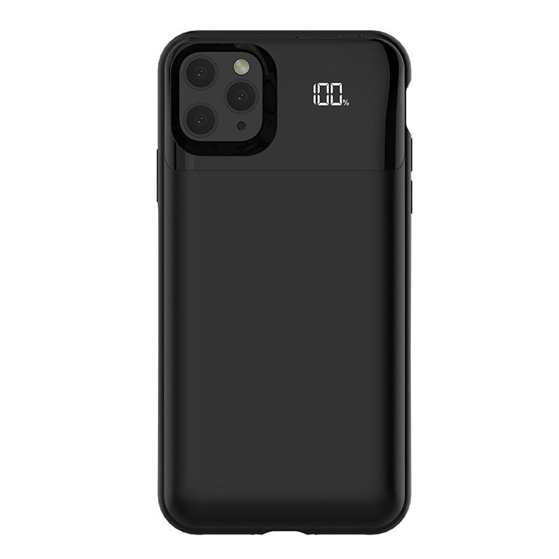 Para Iphone X XS XR XS Max 11 11 Pro 11 Pro Max caja de la batería de alimentación separada carga inalámbrica caja de la batería pantalla Digital inteligente