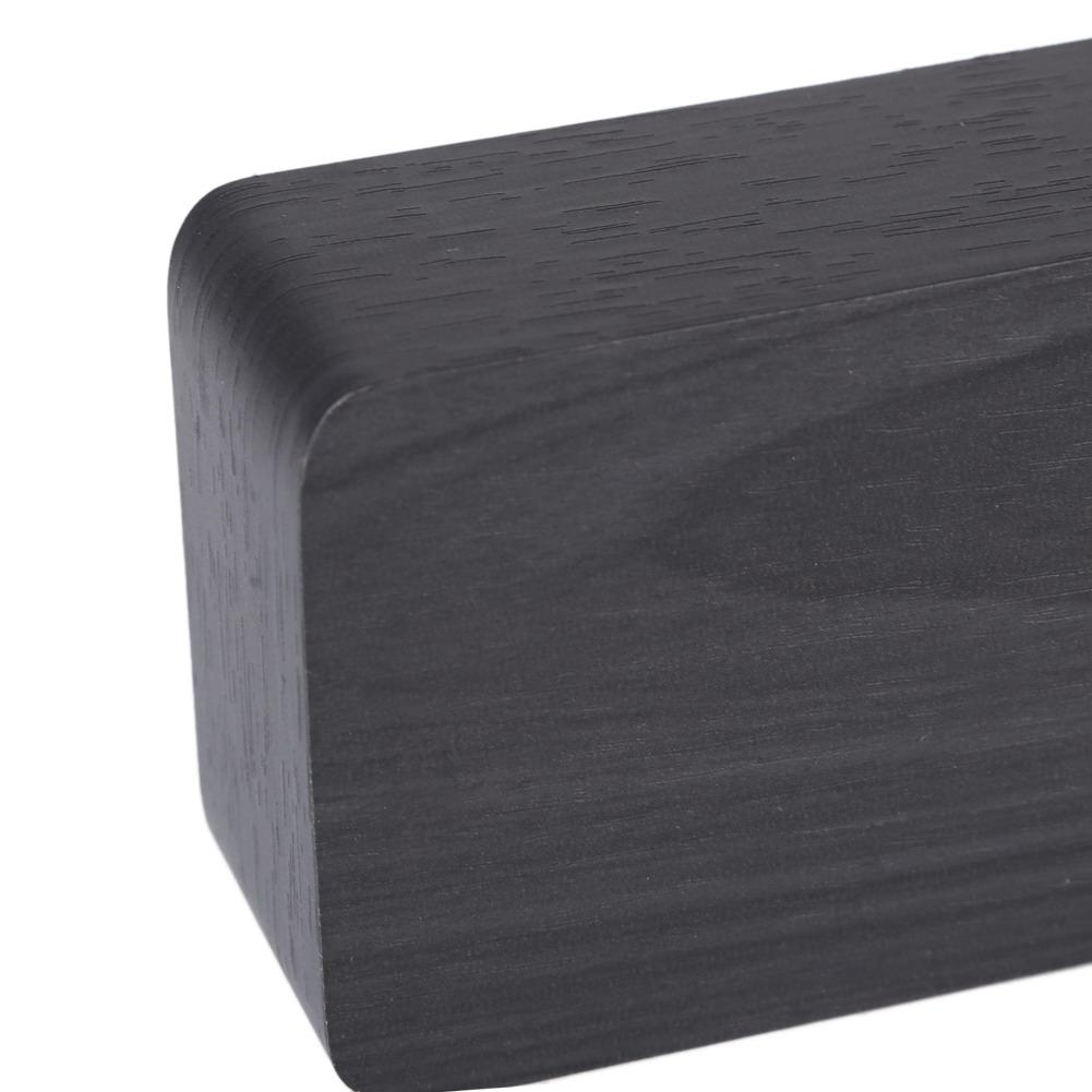 LED Wooden Alarm Clock Voice Control Digital Electronic Desktop Clocks Time Temperature Humidity Display Home Decor 15x4x7cm