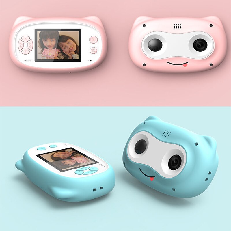 Caméra vidéo numérique HD, chat mignon pour enfants, multi-langues, 2 pouces, 5MP, pour enfants