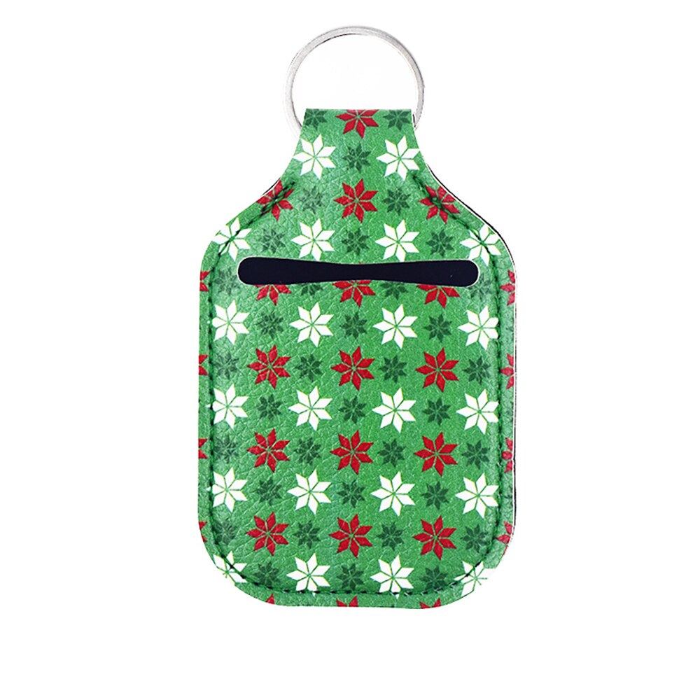Spider Print Neoprene Hand Sanitizer Bottle With Keychain Bags 30ml Key Rings Hand soap Bottle Holder Halloween Christmas: 11