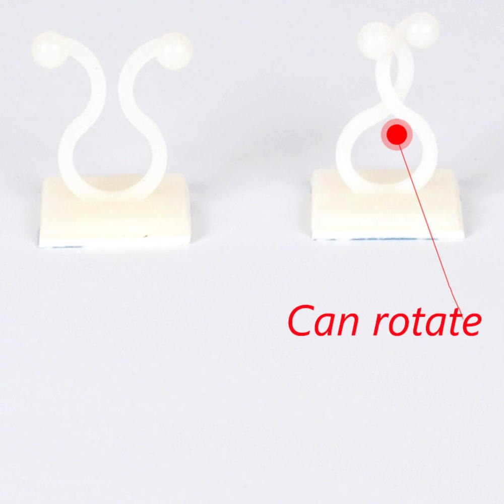 5pcs/lot Wall Climbing Fixer Green Plant Green Vine Climbing Wall Fixer Paste No Trace Hook Home Garden Balcony Decoration