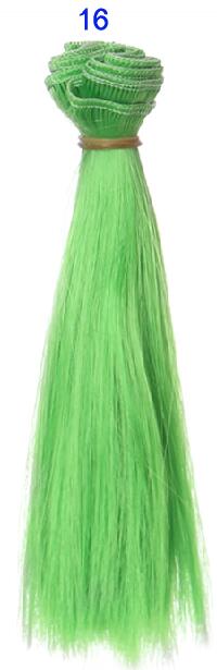 Bjd haar 15 cm * 100 CM blauw groen paars kleur korte rechte haar voor 1/3 1/4 BJD diy pop rechte pruiken