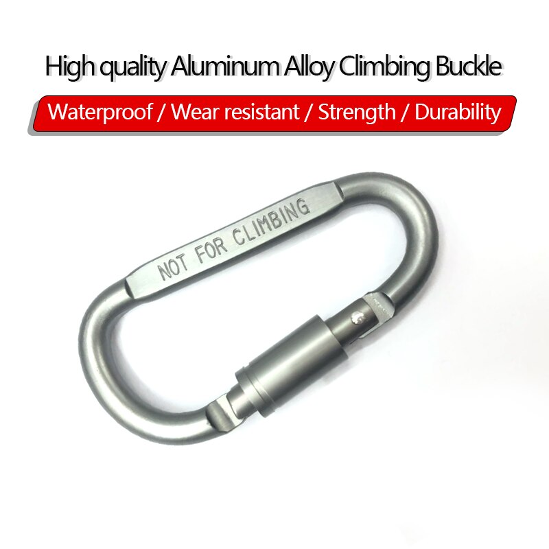 2020 na wolnym powietrzu kemping karabińczyk wspinaczkowy w kształcie litery D wisząca klamra ze stopu aluminium nakrętka klamra szybkie robić powieszenia odważne akcesoria wspinaczkowe