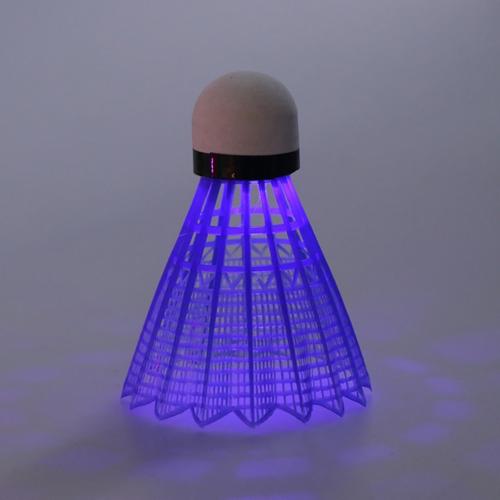 3 stk ledet badmintonbold lysende plastik badmintonbolte farverige belysning bolde udendørs sportsaktiviteter: Blå