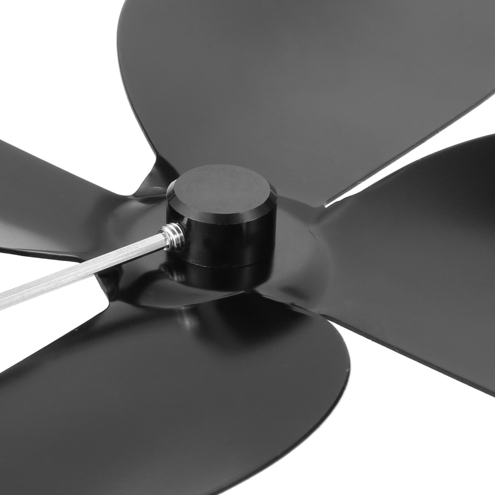 1Pc 4 Blade Stove Fan Replacement Heat Powered Stove Fan Silent Fireplace Stove Fan Wood Stove Fan Accessories
