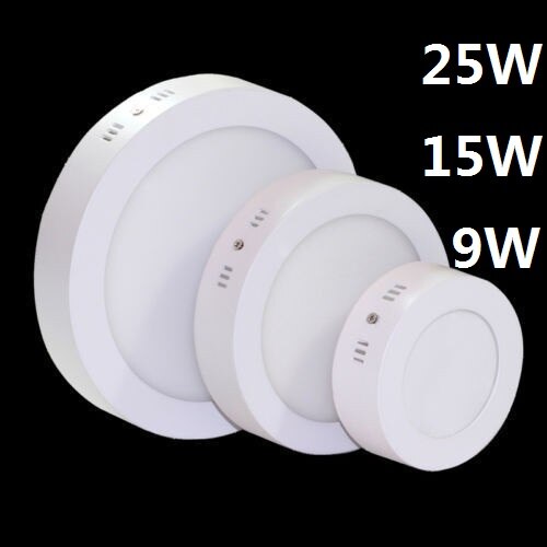 9W 15W 25W Opbouw Led Plafond Lamp 3000K 4000K 6000K Ronde/Vierkante led-paneel Downlights Voor Badkamer Verlichting AC85-265V