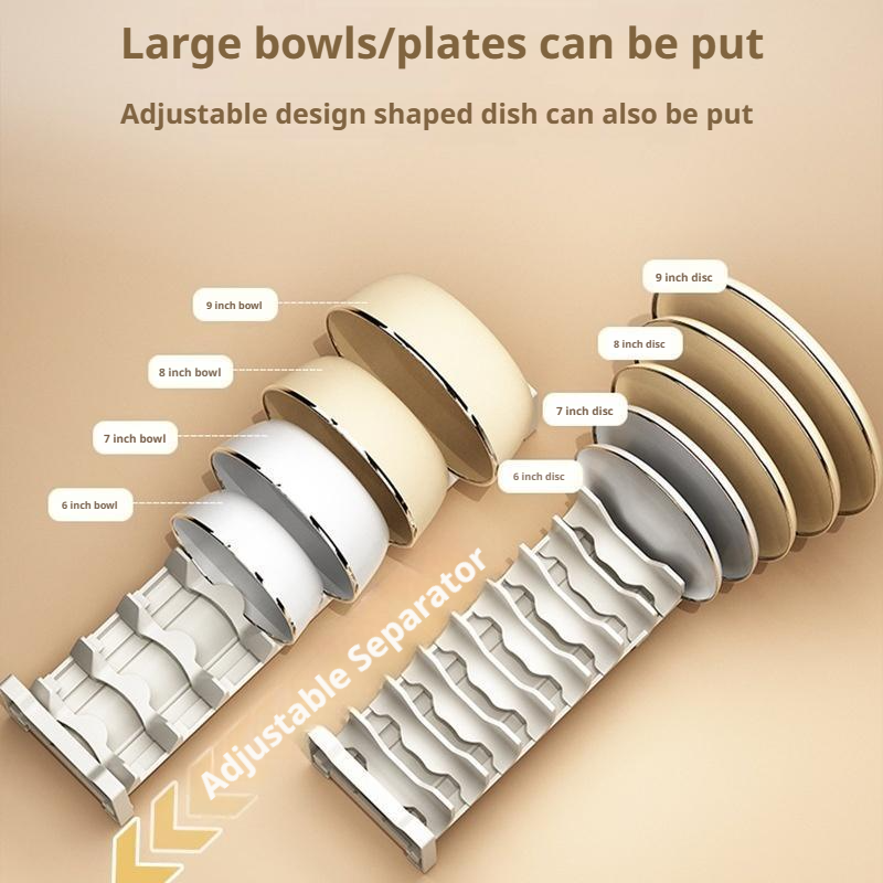 Pojemnik robić szuflady kuchennej, przegródka robić szafki, wbudowany stojak na naczynia, organizer na miski, pałeczki, talerze, uchwyt na sztućce, ociekacz na naczynia.