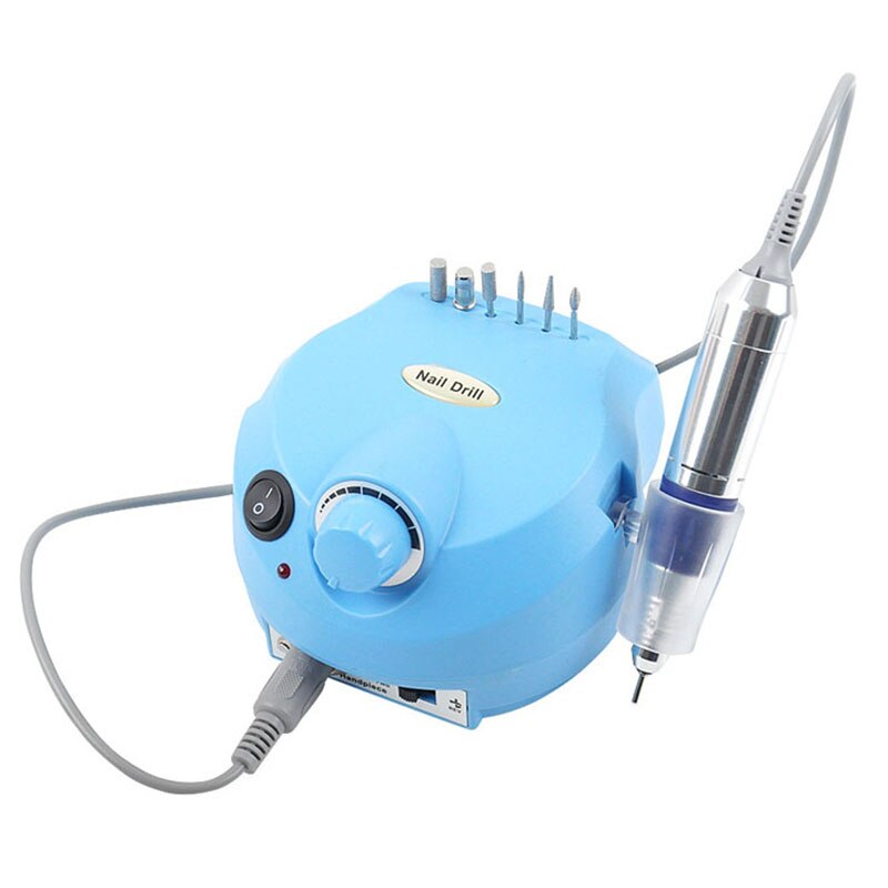 Máquina pulidora eléctrica para uñas, Kit de manicura con brocas de 35000RPM, 110V/220V, taladro acrílico para pedicura
