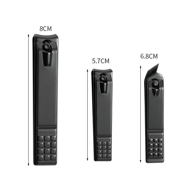 3style Nail Cutting Machine Black Stainless Steel Nail Clipper Nail Trimmer Toe Nail Clipper Nail Tool
