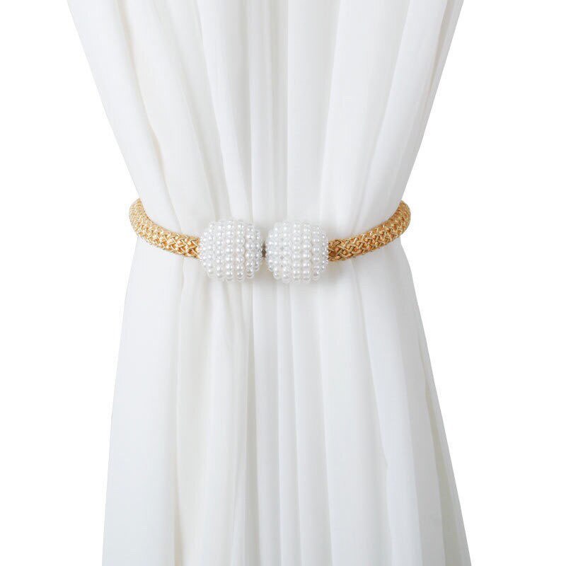 1pc perle magnetiske gardinclips tieback spænde clips kugle gardinholdere tie back gardin tilbehør boligindretning