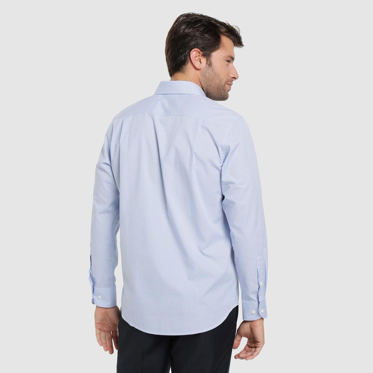 Unit - Camisa de algodón para hombre regular fit. Ropa de vestir para caballero de