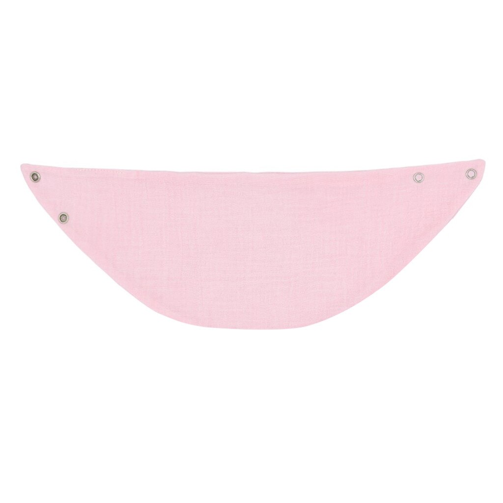 Newborn Infant Cotton Gauze Scarf Bib Organic Cotton Bib Scarf Baby Bandana June 27th: Pink