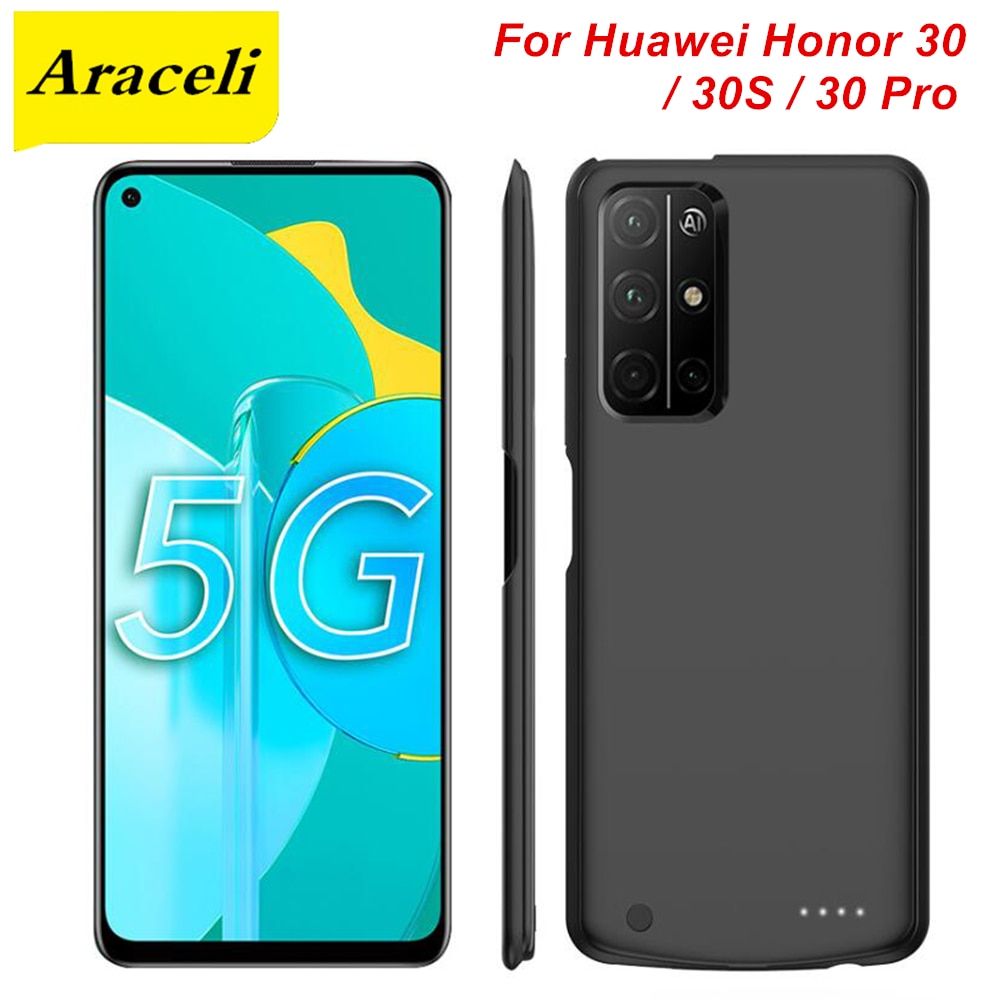 Funda de batería de 6800 Mah para Huawei Honor 30 30S 30 Pro, cargador inteligente, funda de batería, Banco de energía 30 Pro