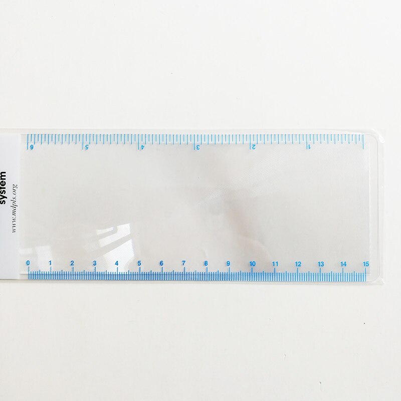 5 stk 3x linse fresnel lup bogmærker og lineal læseværktøj ultratynd bærbar fresnel lup 188 x 65mm/7.4 '' x2.6 ''