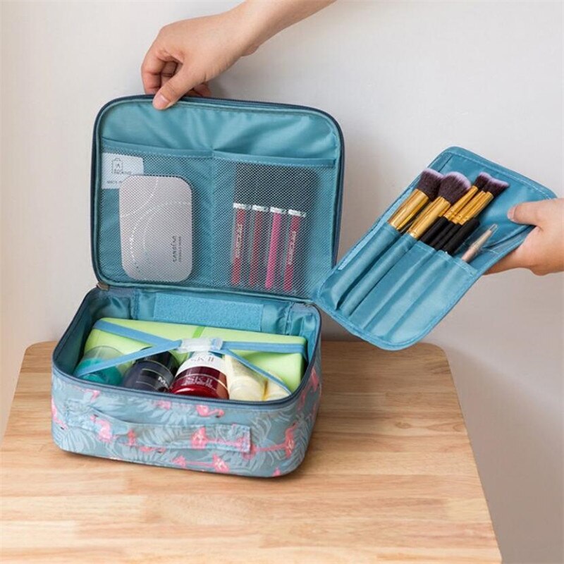 1Stck Ich bin Freien Mädchen machen-hoch Tasche Frauen Kosmetik Tasche Frauen Toilettenartikel Organizer Wasserdicht Weibliche Lagerung bilden Fälle