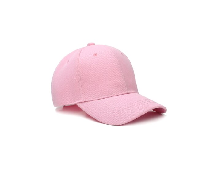 15 Color! Summer Autumn Soild Men Women Baseball Cap Adhesion Hat HipHop Adjustable Cool Sunhat: Pink