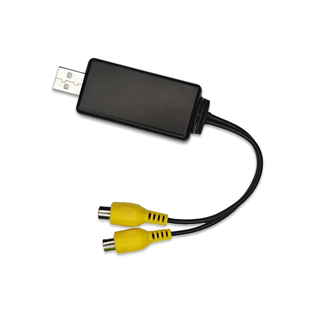 Câble RCA de ligne de sortie vidéo Usb, pour autoradio, lecteur multimédia, écran d'appui-tête, adaptateur HD USB vers RCA: Default Title