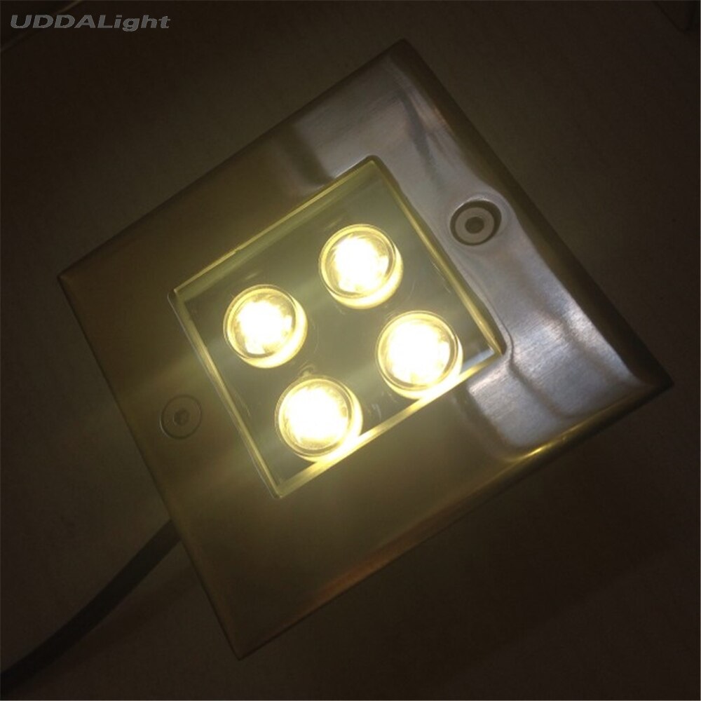 Spot lumineux led encastrable dans le sol, conforme à la norme IP67, éclairage d'extérieur, idéal pour un jardin ou une cour, 4w, ac 85/100 V, ac 265mm, dc 24V