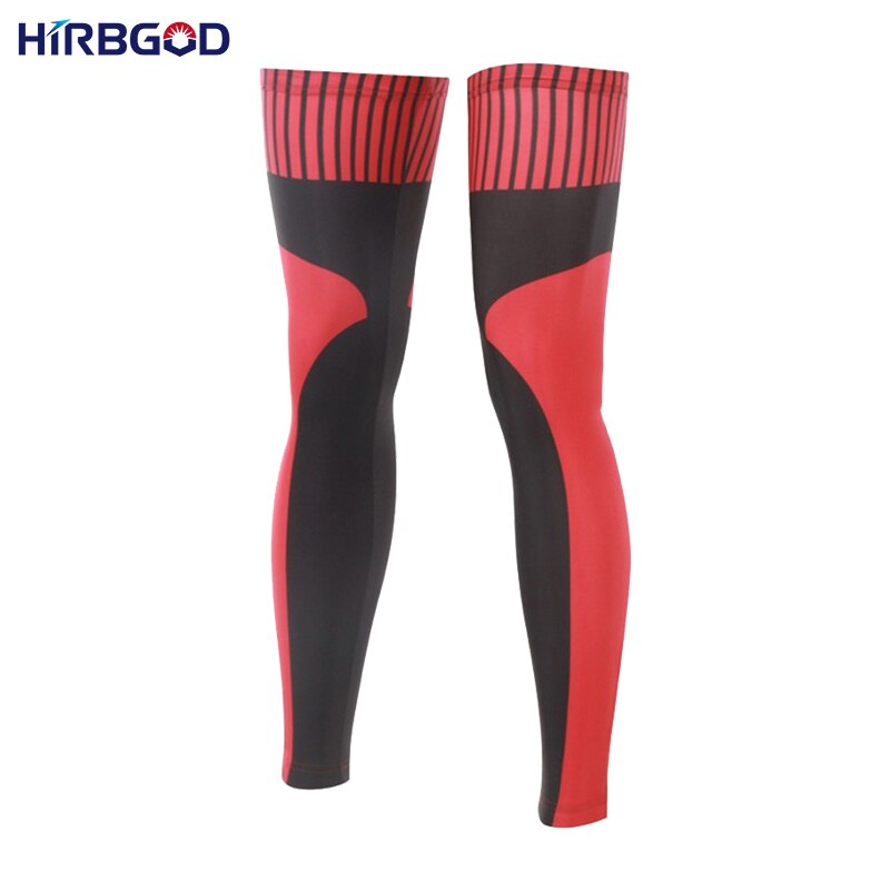 HIRBGOD-Calentadores de piernas de ciclismo para hombre, protección de piernas para ciclismo de montaña al aire libre, color rojo y negro, PD002,: M
