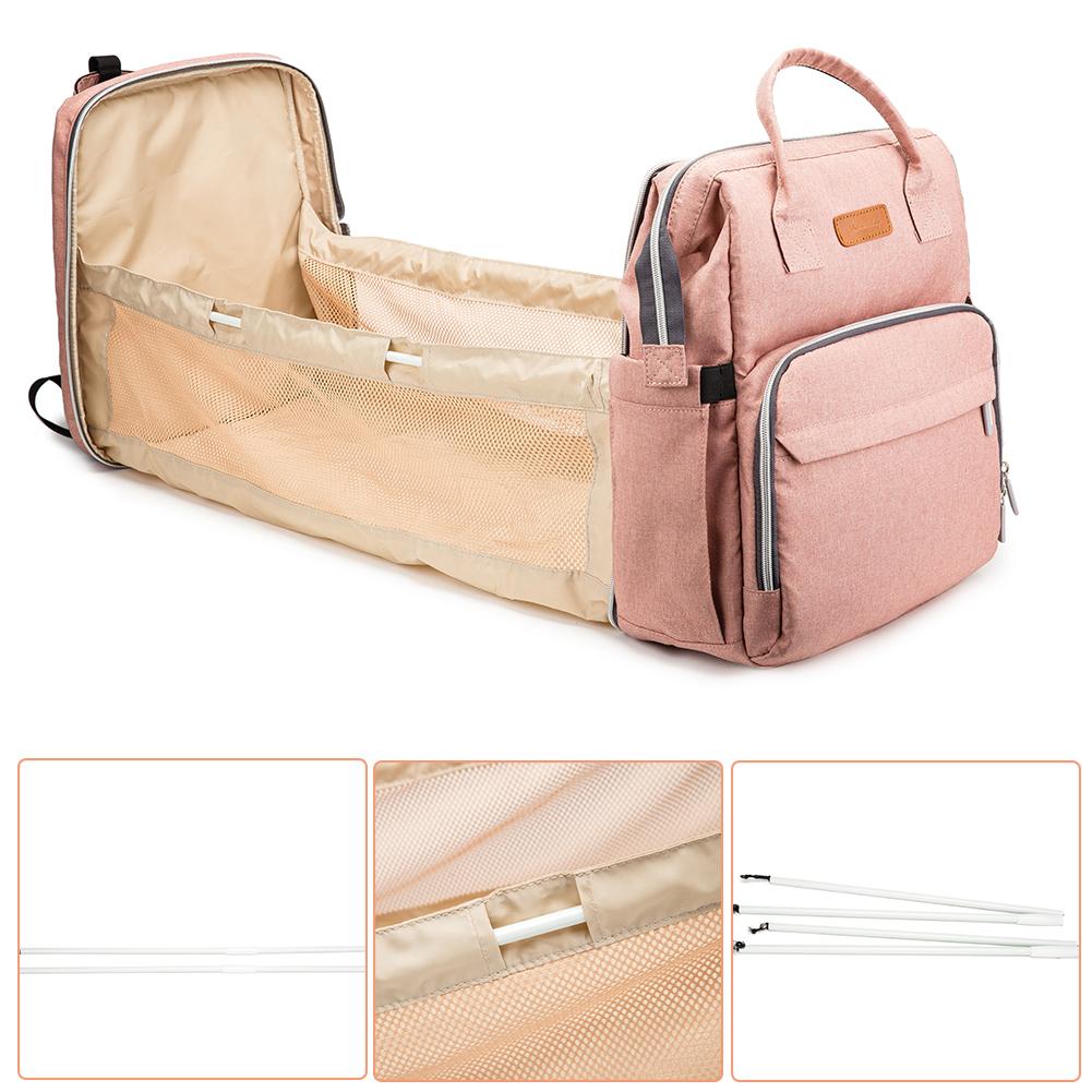 Baby Care Nappy Bag Moms Baby Bag Maternity Diaper Bag Backpack Waterproof Maternity Diaper Backpack With USB Changing Pad