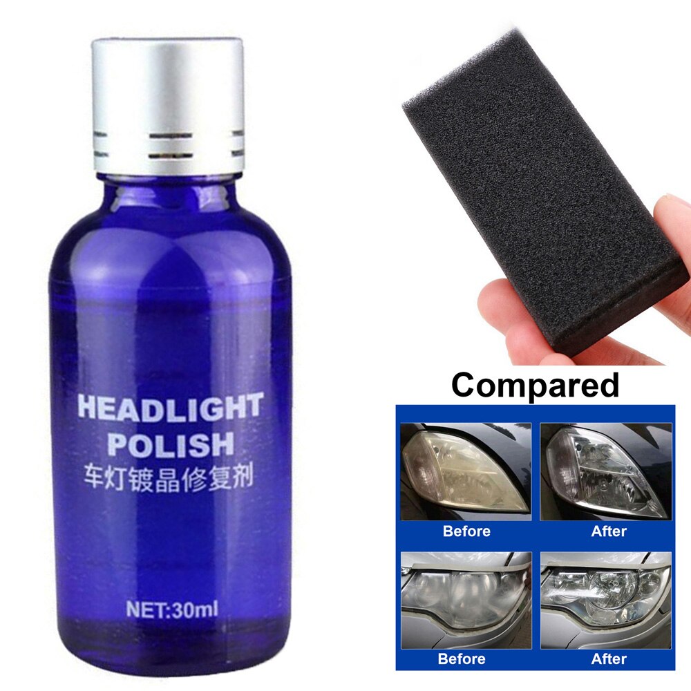 Equipment Headlight Polish Cleaning tool Blue Fluid Restoration Scratch